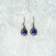 Load image into Gallery viewer, Lapis Lazuli Silver Earrings
