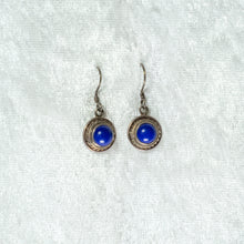 Charger l&#39;image dans la galerie, Lapis Lazuli Silver Earrings
